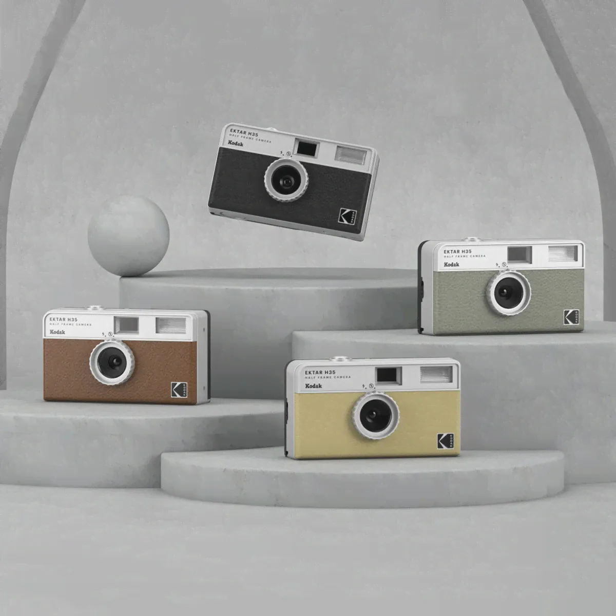 Оригинальная KODAK EKTAR H35 новая H35N полурамная камера 35 мм пленочная камера многоразовая пленочная камера с вспышкой фотокамера дополнительная пленка (art.: 3920c4ce182d2)-0