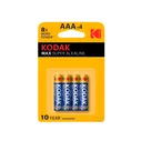 Батарейка KODAK Max Super LR03-4BL 4 шт [170223922]