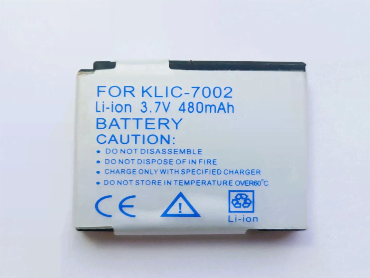 Аккумулятор для фото Kodak KLIC-7002 (Easy Share V530, Kodak Easy Share V603) 480mAh-0