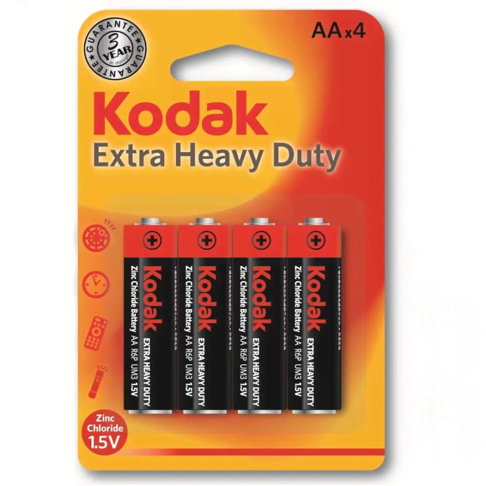 Батарейки солевые Kodak Super Heavy Duty AA R6 1,5В 80шт