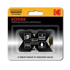 Кассеты для бритья Kodak Premium Razor 3 лезвия 4 штуки