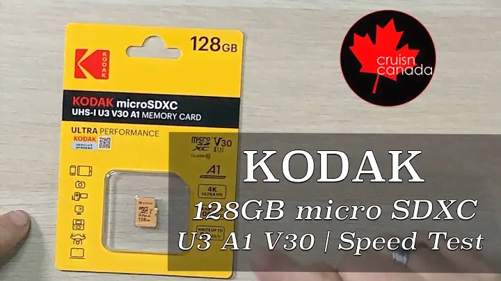 Kodak U3 A1 V30  128GB Micro SDXC Card | Speed Test
