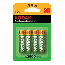 Аккумуляторная батарейка KODAK HR6-4BL (2600 mAh) (KAARDC-4) (4/80/640)