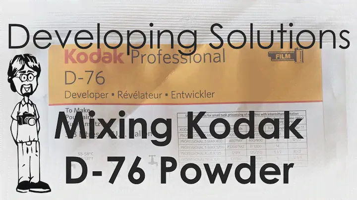 Mixing Kodak D-76 Powder into Stock Solution | Developing Solutions