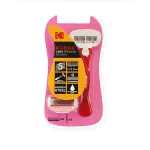 Б0053242 30423398 Бритвенная система Kodak LADY Prem Razor 5 женская 5 лезвий розовая 2 сменных кассеты-0