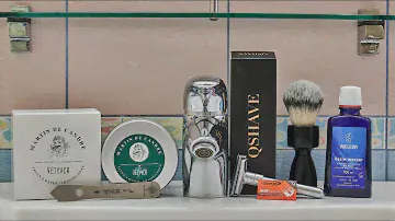 1гр мыла на 1 бритьё. QSHave аки Merkur Futur. Martin De Candre Vetyver и помазок HLS Boss