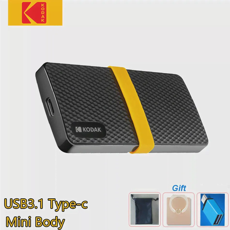 🛍 Внешний твердотельный накопитель KODAK X200, 1 ТБ, 512 ГБ, 256 ГБ, 128 ГБ-1
