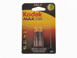 Kodak LR03 MAX SUPER ALKALINE K3A-2 BL2