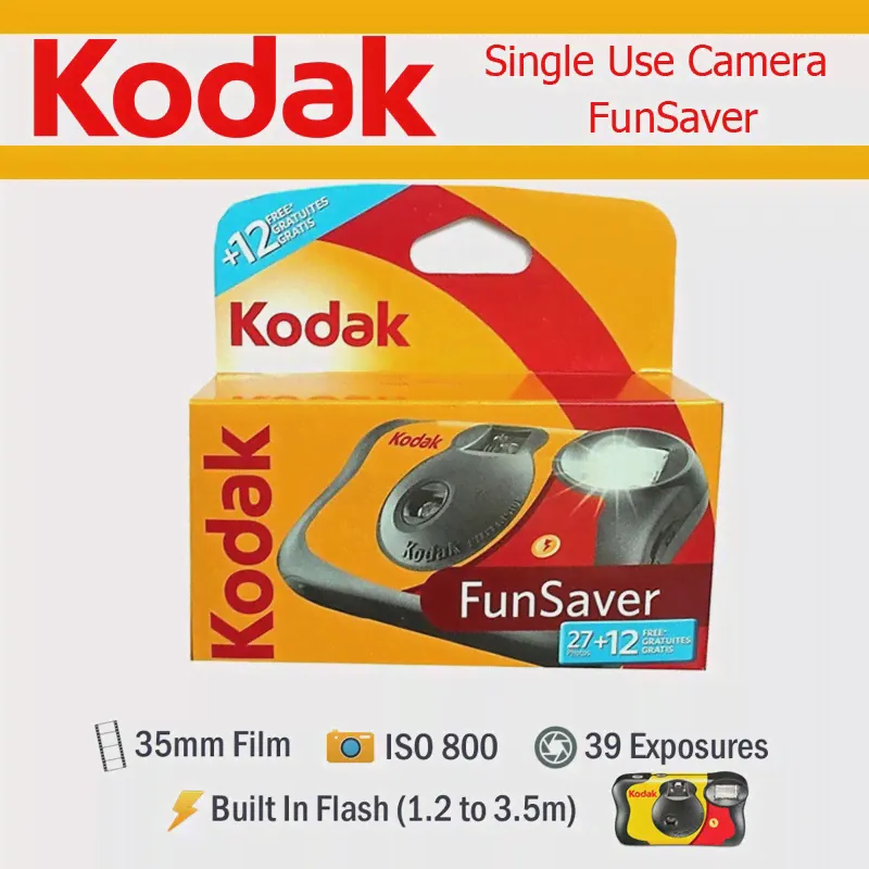 🛍 39 фотографий Kodak Fun Saver одноразовая однократная камера ISO800 ручная вспышка (срок годности 2023-05)-2