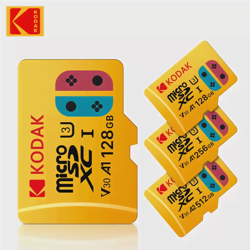 Оригинальная Карта памяти KODAK 64GB 128GB U3 4K Micro SD Card 32GB SDHC UHS-I C10 A1 V30 TF Trans Flash Microsd Бесплатная доставка-0
