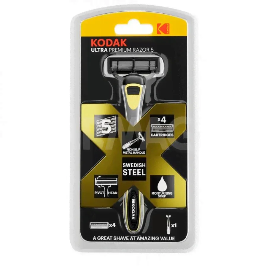 Станок для бритья Kodak Premium Ultra Razor + 4 кассеты-0