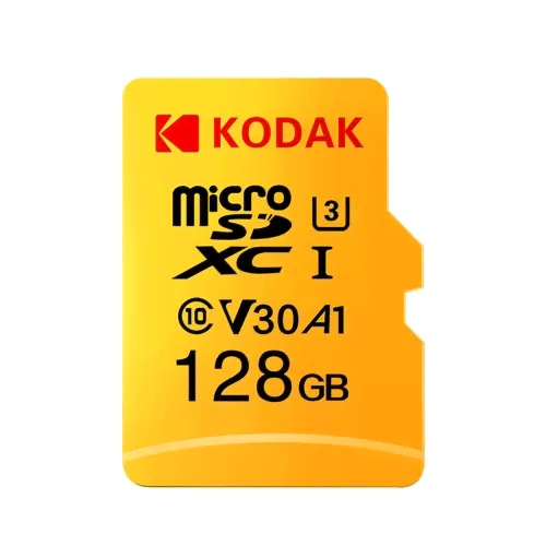 Карта памяти Kodak Micro SD 128 ГБ TF Карта памяти U3 A1 V30 100 МБ / с Скорость чтения 4K Видеозапись
