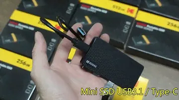 Kodak Disco SSD externo X200 512GB, Port Type USB 3,1, Tipo C.