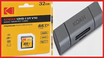 Great product -  KODAK 32GB Class 10 UHS-I U1 SDHC Memory Card (5-Pack) with Koah Pro 2-in-1 Aluminu