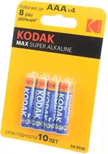 Kodak MAX Super Alkaline LR03 BL4, Элемент питания