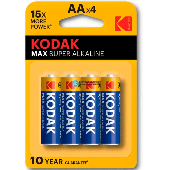 Элемент питания LR6-4BL MAX SUPER Alkaline [KAA-4] Б0005120 KODAK-0