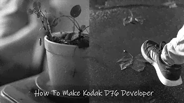 How to make Kodak D76 black and white developer at home.