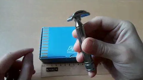 Бритье. Обзор на безопасную бритву Fatip Grand open comb chrome. Safety razor review.