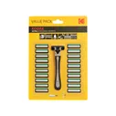 Kodak Бритвенный станок многоразовый Razor Ultra + Сменные кассеты 3 лезвия 21 шт