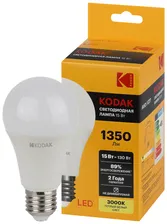 Лампа светодиодная KODAK A60-15W-830-E27 E27 / Е27 15Вт груша теплый белый свет (1/100) (Б0057608)