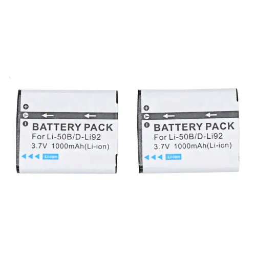 2x Battery for KODAK LB-050 LB-052 PixPro FZ151 FZ152 FZ201 SPZ1 SL10 SL25