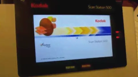 Kodak Scan Station 500 - Proper Boot-up