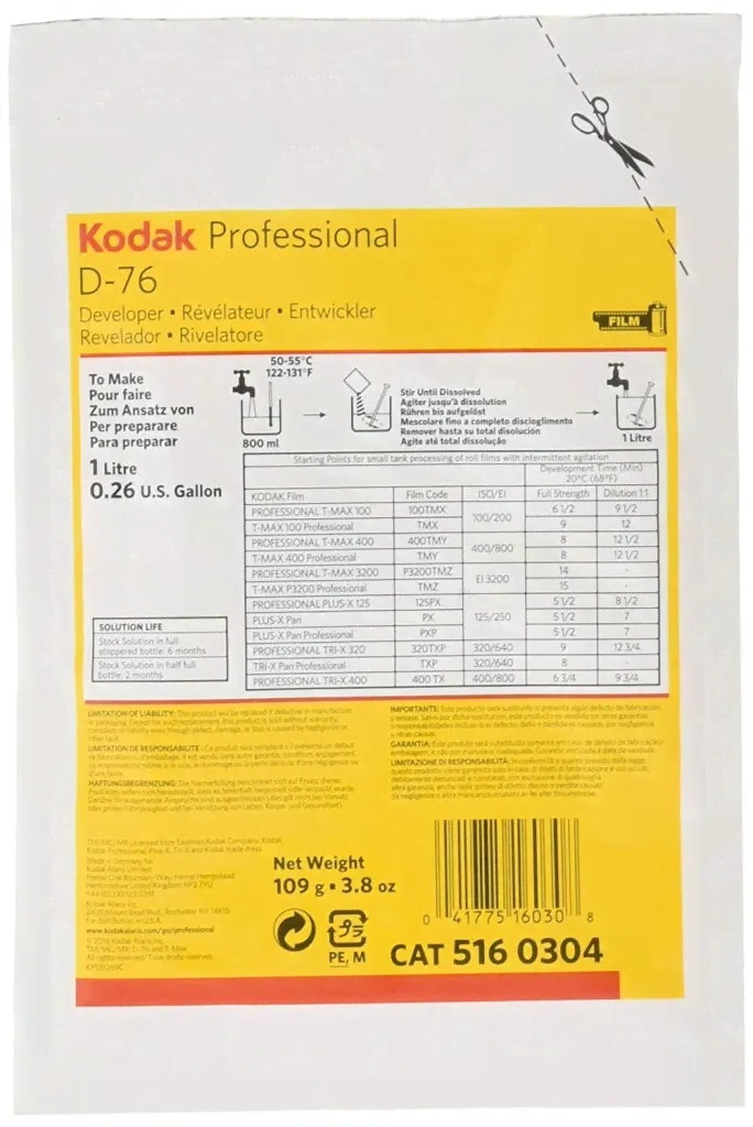 Kodak D-76 Film Developer 1L-0
