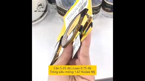 Tròng Kính Siêu Mỏng Chống Chói Kodak 1.67 Fsv Uv400